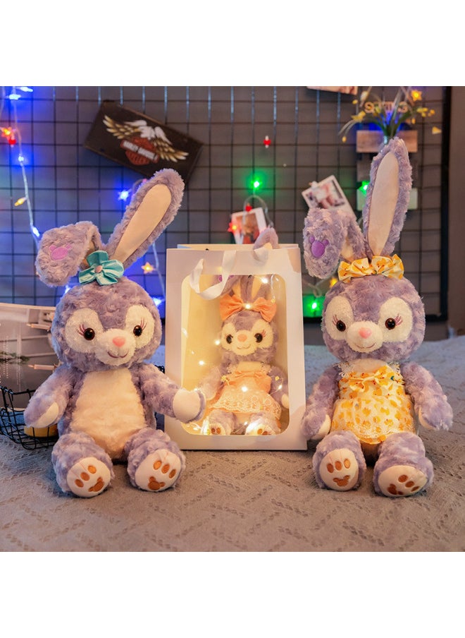 Super Cute Happy Bear Plush Toy Girl Birthday Gift Home Ornaments Car Pillow Collar Gift Wholesale-Color:Pink-Height:45cm【0.95kg】