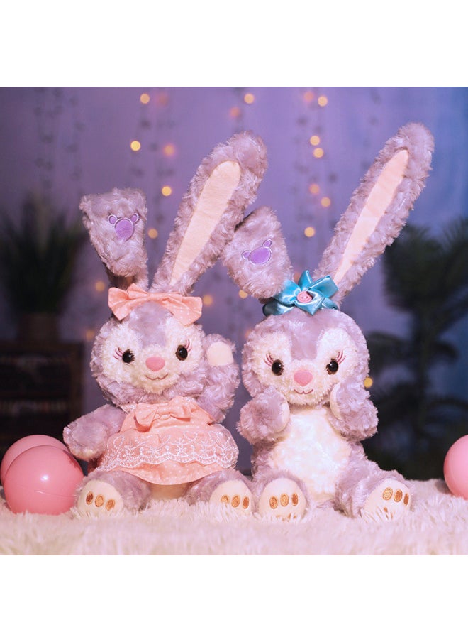 Super Cute Happy Bear Plush Toy Girl Birthday Gift Home Ornaments Car Pillow Collar Gift Wholesale-Color:Pink-Height:45cm【0.95kg】