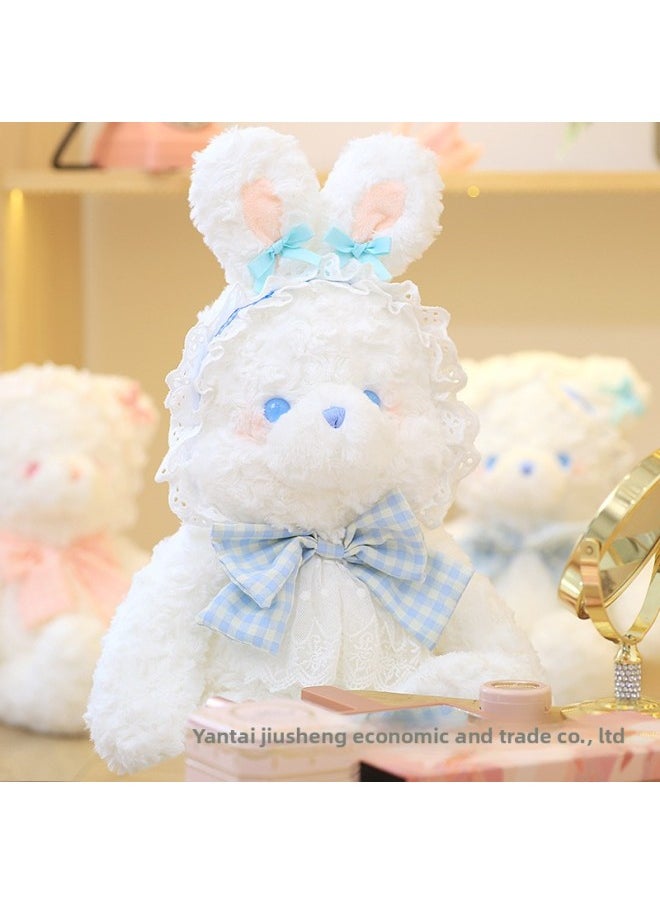 Lolita Bear Doll Sweet Doll Plush Toy Teddy Bear Doll Birthday Gift Girl Pillow-Color:Lolita Rabbit Purple-Height:48cm