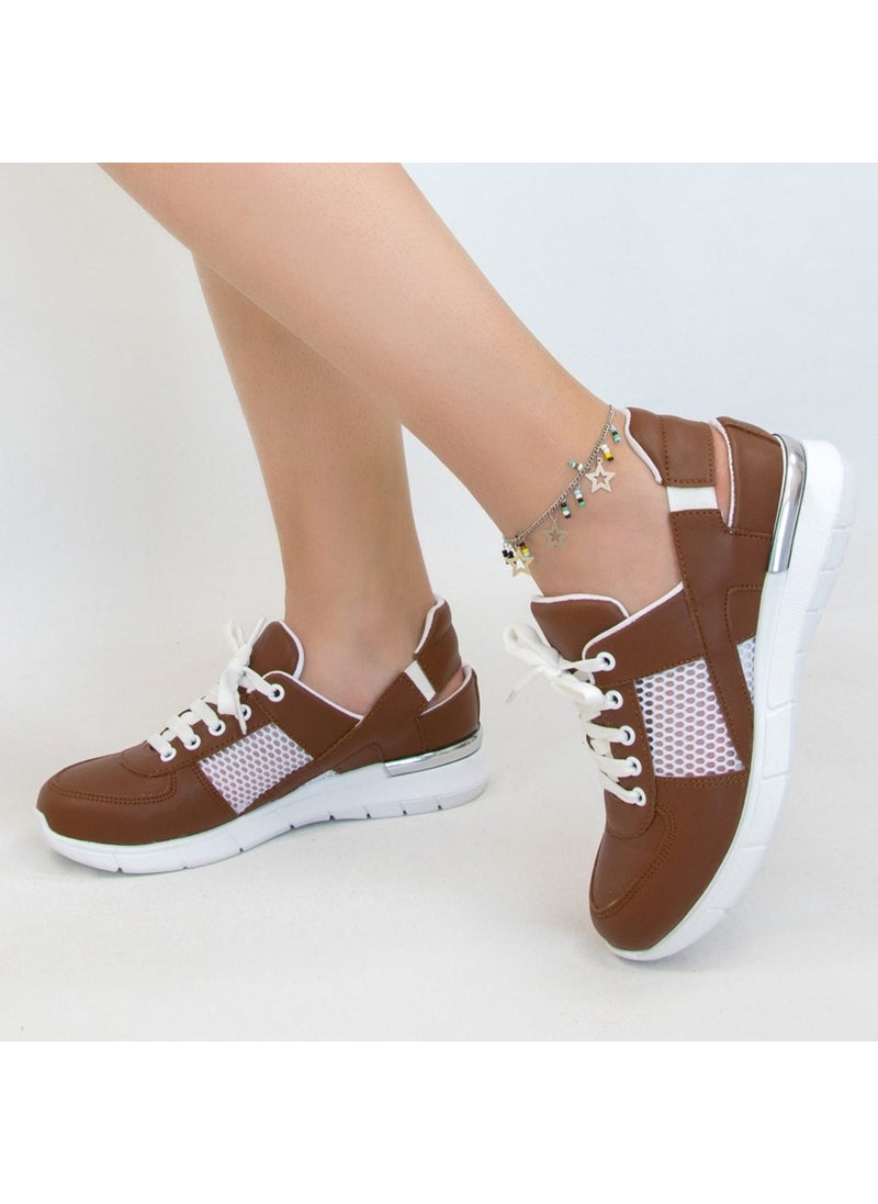 Brown Mesh Orthopedic Sports Sandals