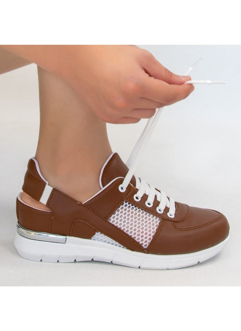 Brown Mesh Orthopedic Sports Sandals