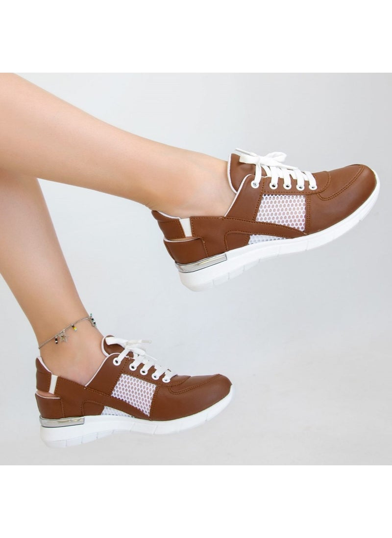 Brown Mesh Orthopedic Sports Sandals