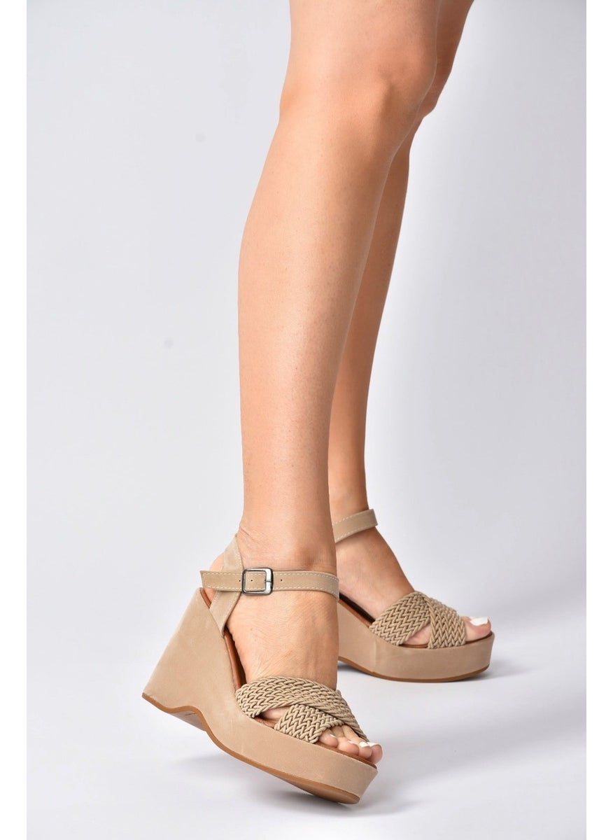 Ten Suede Women's Wedge Heeled Shoes K250909002