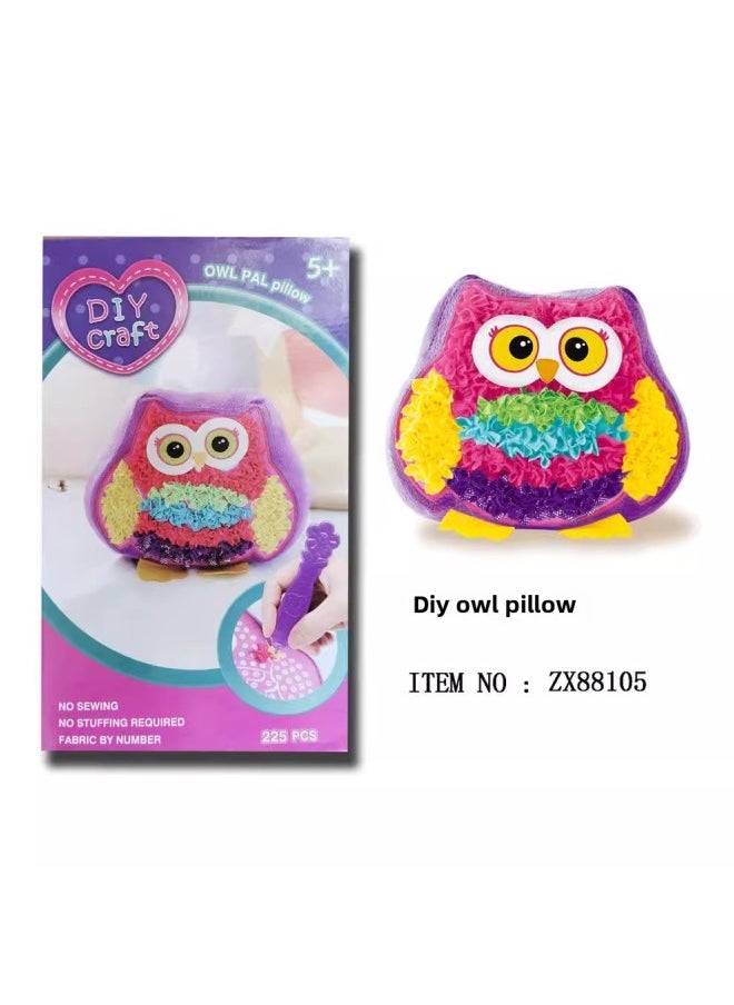 Stamp Music [novelty Gift] Diy Puzzle Strength Creative Handmade Pillow Material Bag-Color:Penguin