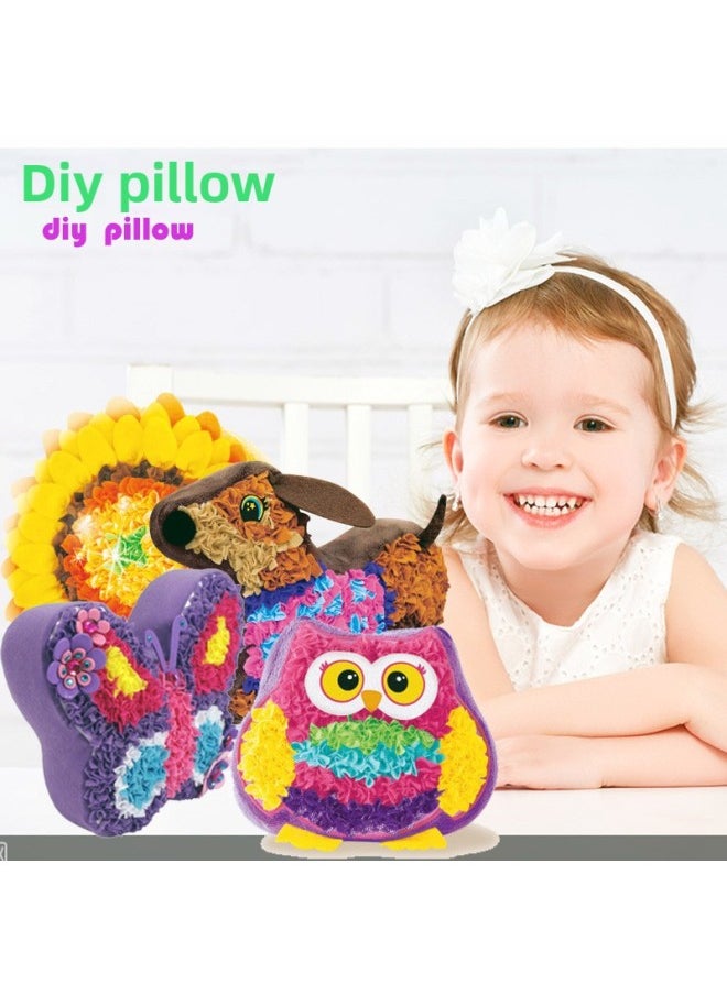Stamp Music [novelty Gift] Diy Puzzle Strength Creative Handmade Pillow Material Bag-Color:Penguin