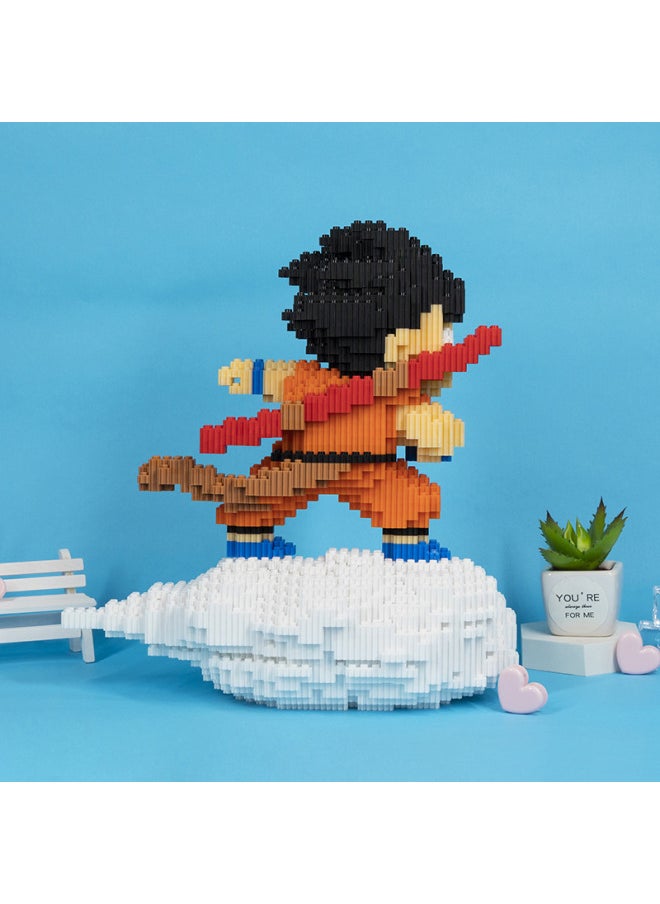 Pagoda Particles Assembled Toys Adult Dragon Ball Building Blocks Ornaments Pagoda Building Blocks Goku Building Blocks Available For Hair-Color:6380 Goku-Specifications:28/32/8