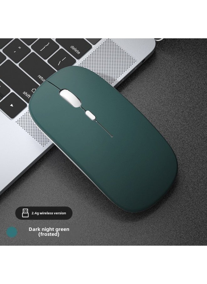 Wireless Bluetooth Mouse Quiet Charging Girl Office Dual-Mode Computer Mac Tablet Unlimited Laptop Mouse-Specifications:Rose Gold/Bluetooth Dual Template [silent Silent Rechargeable] 2.4G Wireless Bluetooth 5