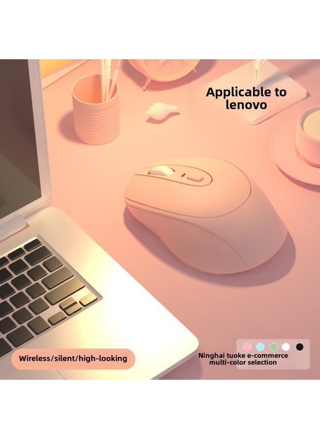 For Lenovo's Wireless Bluetooth Mouse Charging Mute Office Silent Pro14 Notebook Tablet Air-Specifications:Cool Black-2.4g Wireless (charging Model)-official Standard