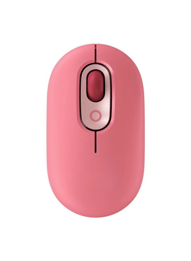 Logitech Pop Mute Wireless Mouse Laptop Desktop Computer Office Home Spot Game Mouse-Specifications:Red