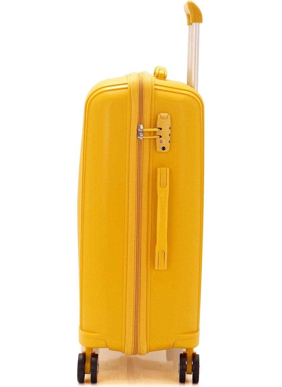 Large Size Four-Wheel Polypropylene Unbreakable Suitcase