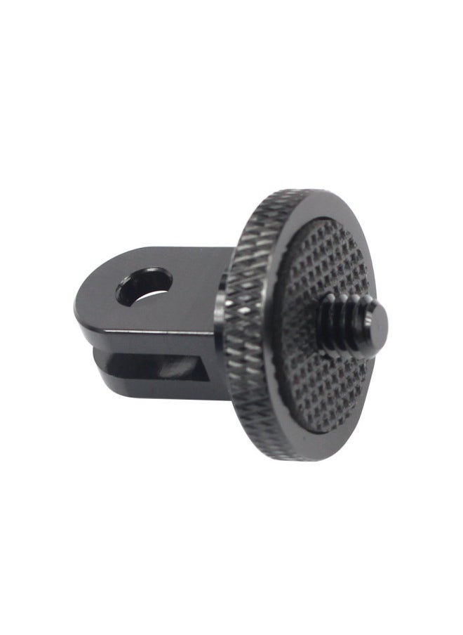Mini Metal Adapter Gopro11/10 Accessories Tripod Adapter Seat Ant Transfer Head Sports Camera Digital Computer/sport Camera-Color:Black