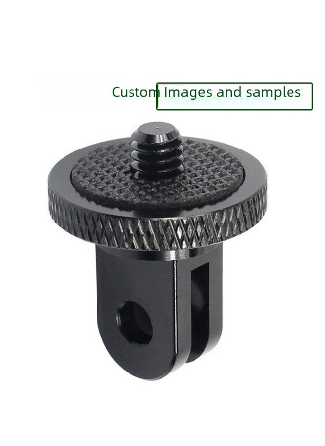 Mini Metal Adapter Gopro11/10 Accessories Tripod Adapter Seat Ant Transfer Head Sports Camera Digital Computer/sport Camera-Color:Black