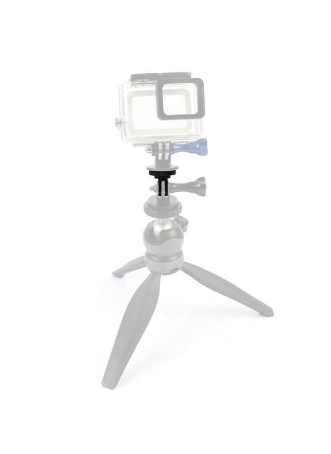 Mini Metal Adapter Gopro11/10 Accessories Tripod Adapter Seat Ant Transfer Head Sports Camera Digital Computer/sport Camera-Color:Black