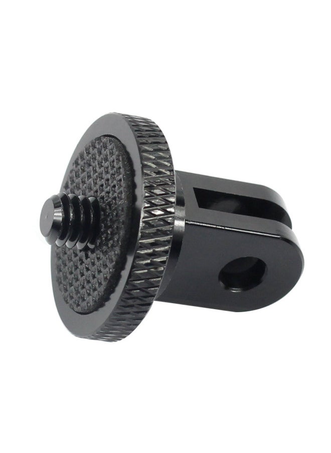 Mini Metal Adapter Gopro11/10 Accessories Tripod Adapter Seat Ant Transfer Head Sports Camera Digital Computer/sport Camera-Color:Black