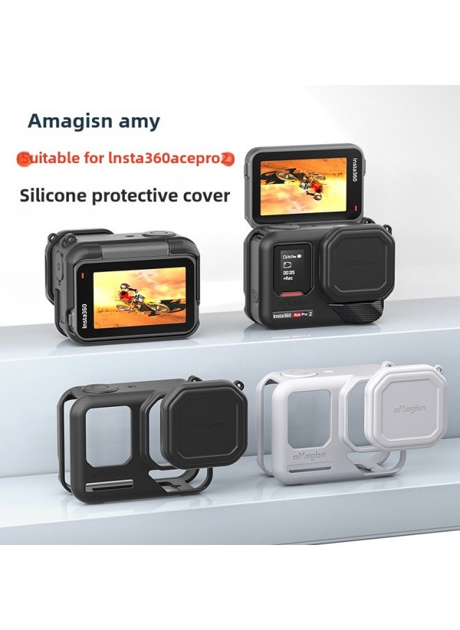 AMagisn Amei Yingshi Insta360 AcePro2 Silicone Cover Protective Cover Lens Body Protection Accessories-Color:Acepro