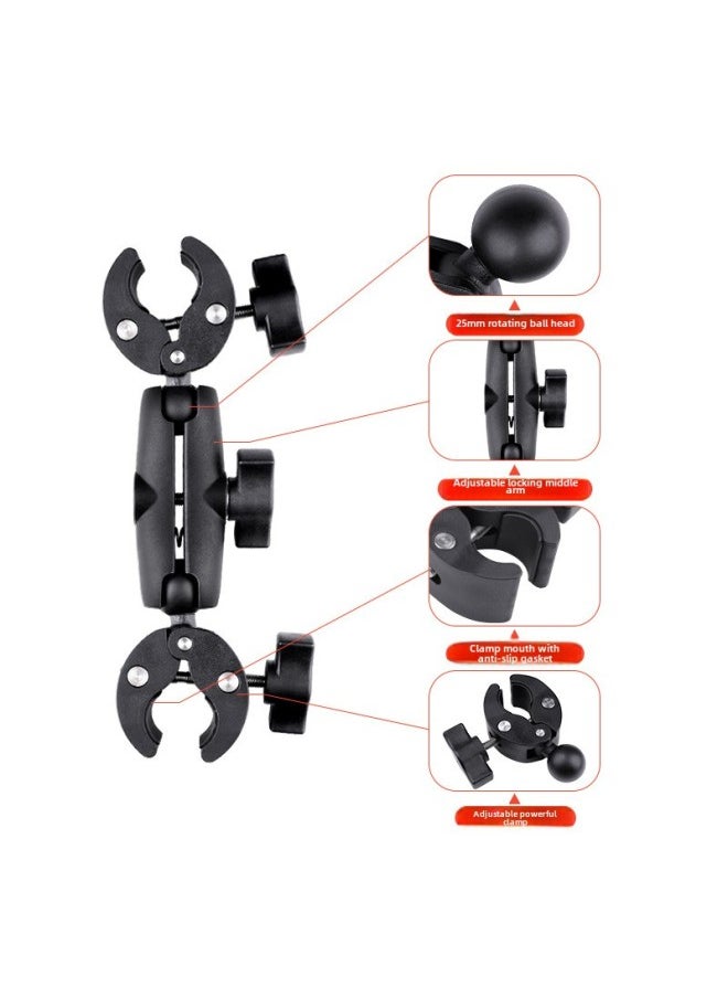 Suitable For Insta3603 Sports Camera Motorcycle Riding Bracket X4/x3 Invisible Selfie Stick Strong Clamp Frame-Color:Full Riding Suit