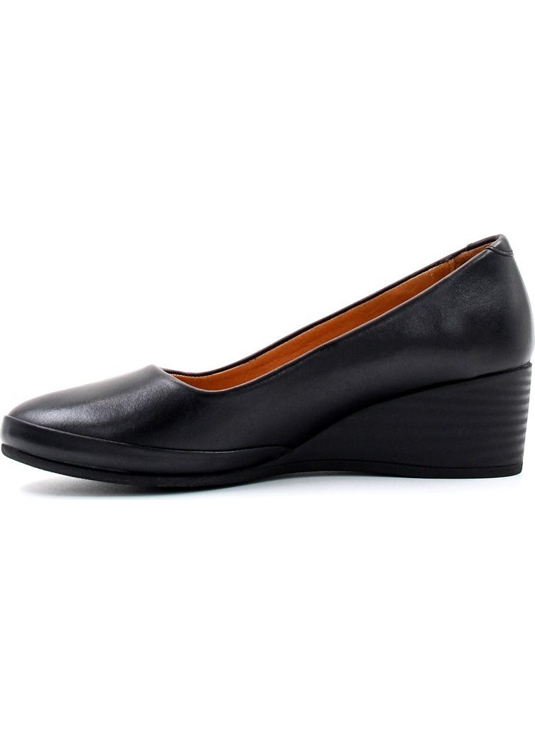 Leather Women's Wedge Heel Shoes 411ZA291
