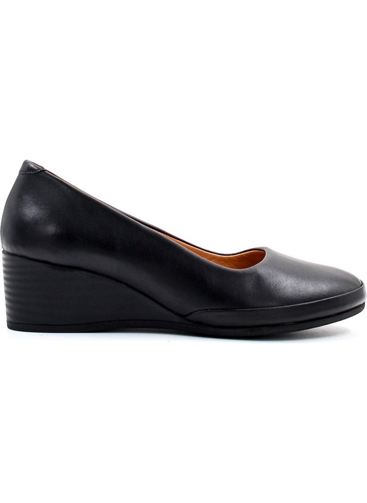 Leather Women's Wedge Heel Shoes 411ZA291