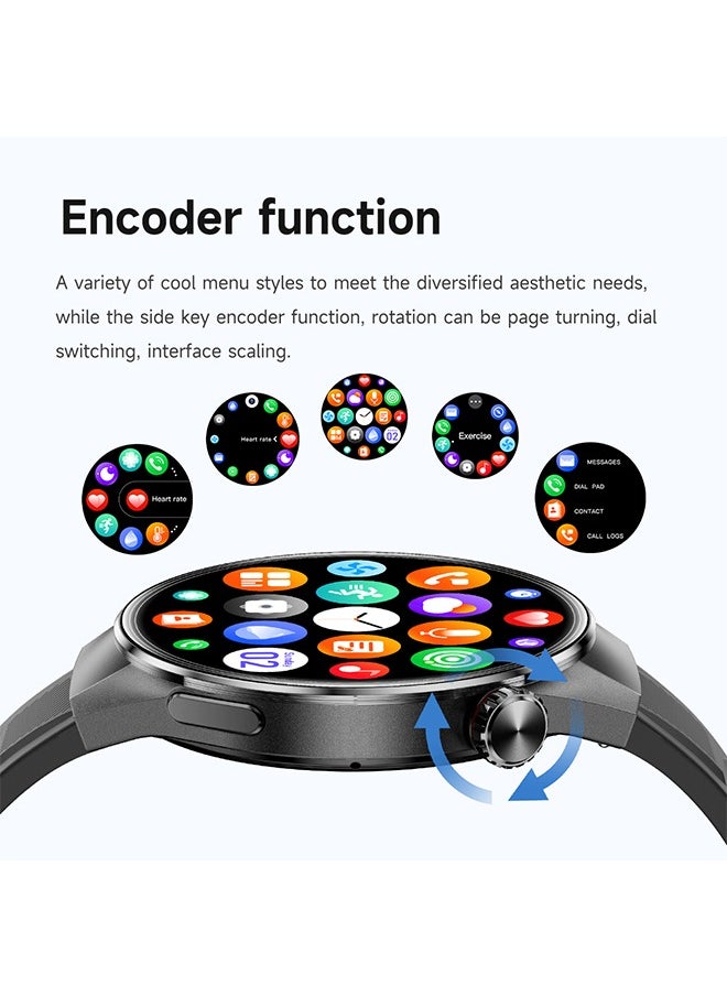 Men's Bluetooth Smartwatch, 1.75-Inch Full-Screen Touch, Bluetooth To Answer/Make Calls, Exercise And Sleep Monitoring, Message Notification Display, Universal Smart Bracelet For Android And IOS Systems, G5 Plus