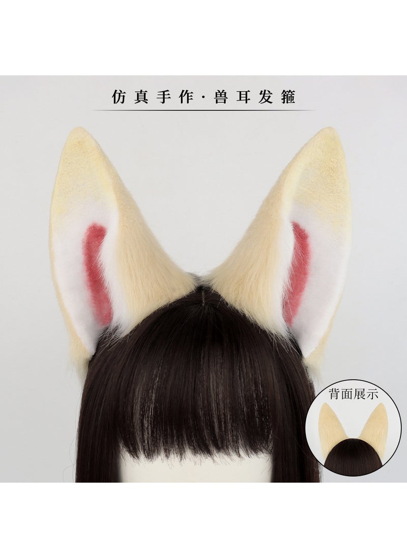 Fluffy Cosplay Bunny Ears Tail Set Suit