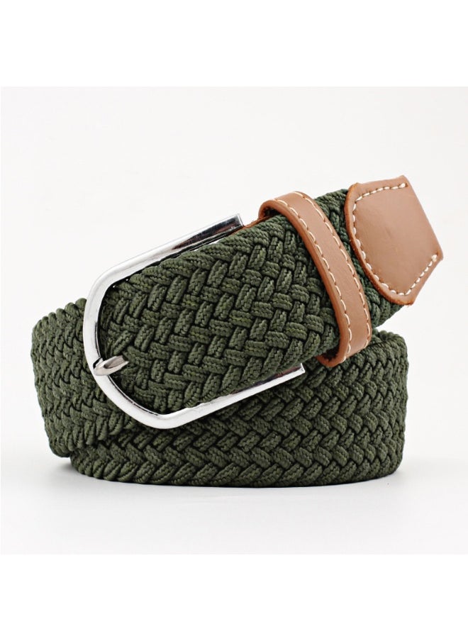 Trendy Elastic Canvas Belts UnisexArmy Green A- 6 Army Green A- 6