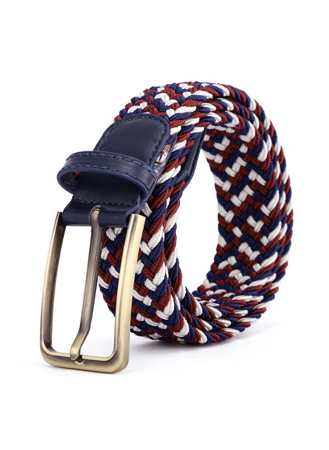 Unisex Elastic Woven Belt 39 Colors Alloy Buckle Zhonglan