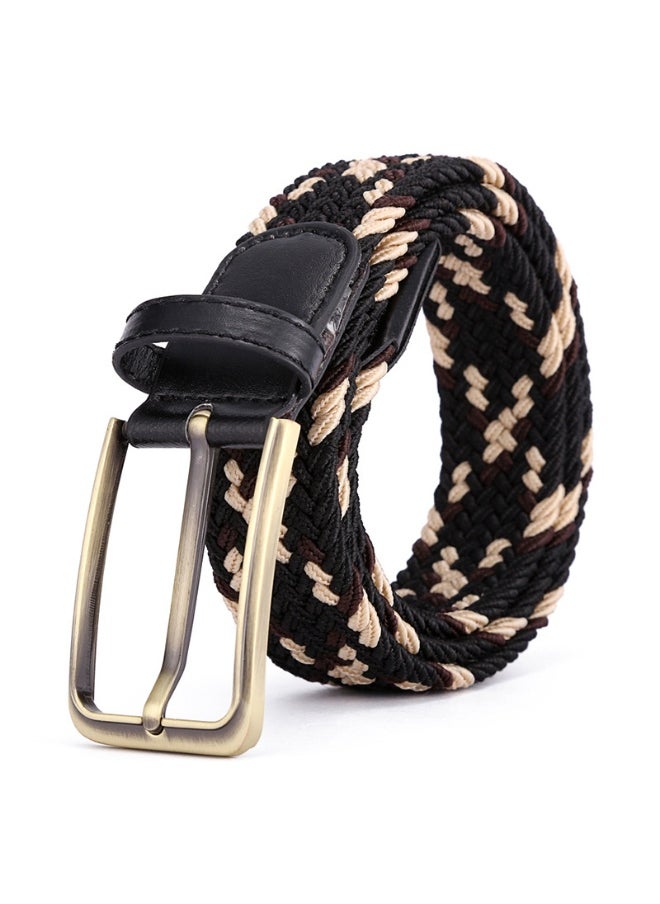 Unisex Elastic Woven Belt 39 Colors Alloy Buckle Zhonglan