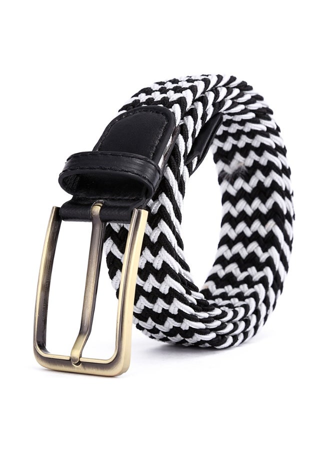 Unisex Elastic Woven Belt 39 Colors Alloy Buckle Zhonglan