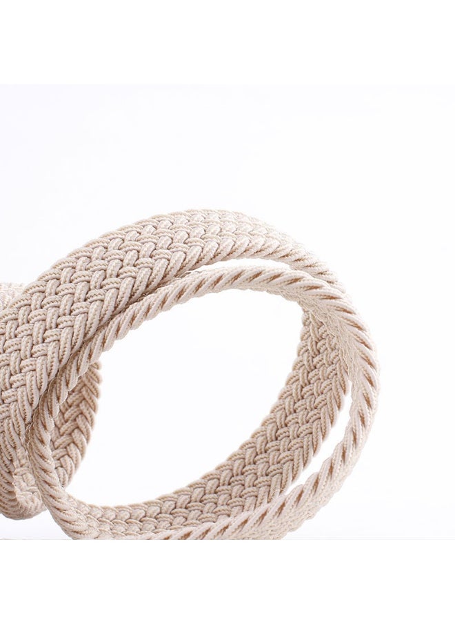 Unisex Elastic Woven Belt Casual Stretch Black