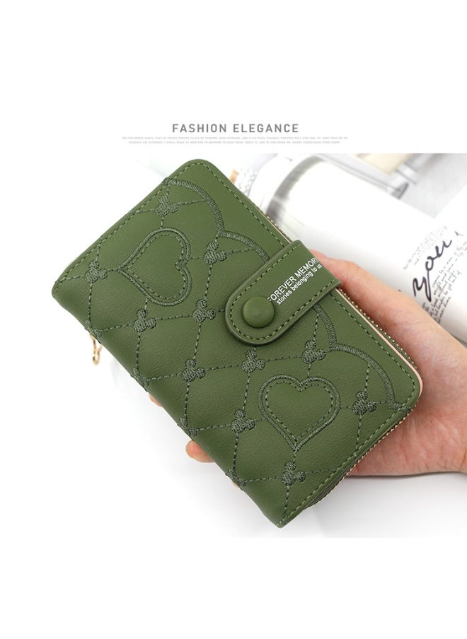 Women's Purse Fashion Women's Mid-length Zipper Buckle Purse Clutch Purse Coin Purse