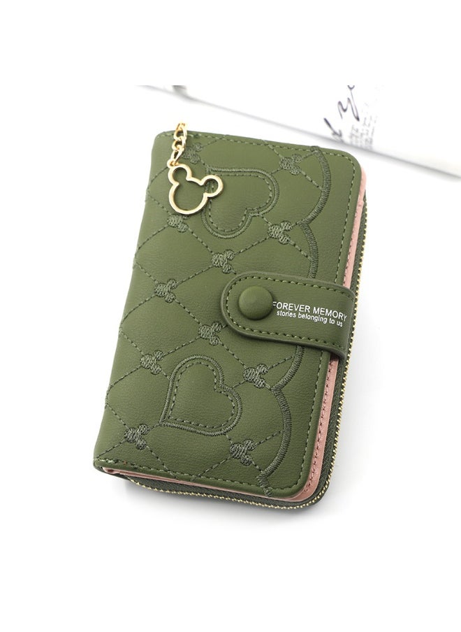 Women's Purse Fashion Women's Mid-length Zipper Buckle Purse Clutch Purse Coin Purse