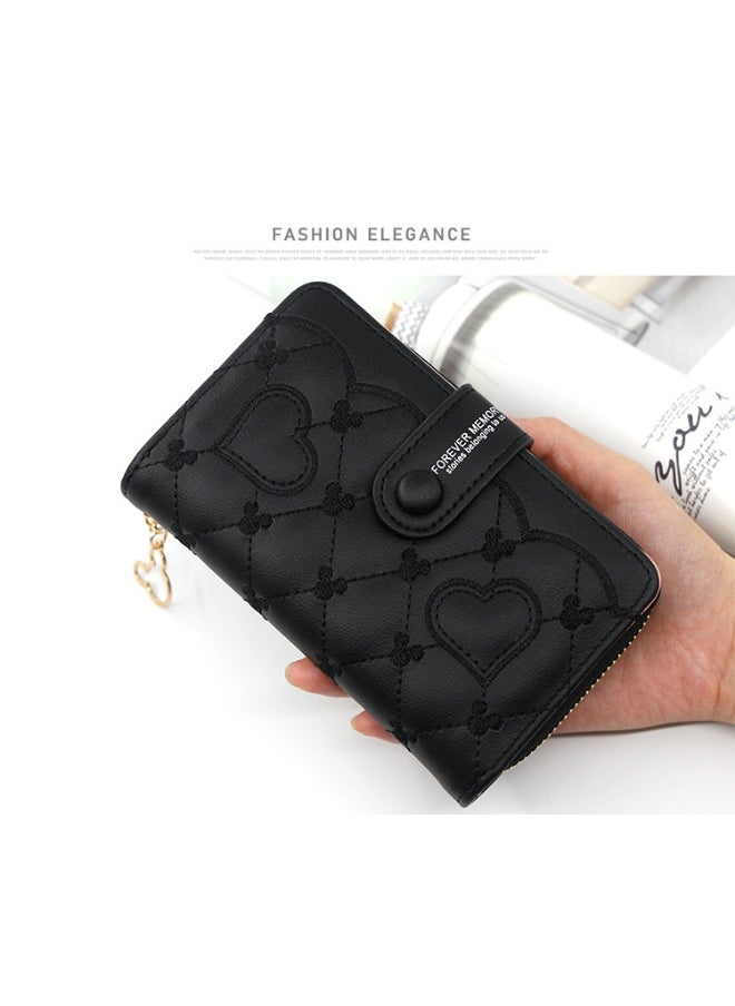 Women's Purse Fashion Women's Mid-length Zipper Buckle Purse Clutch Purse Coin Purse