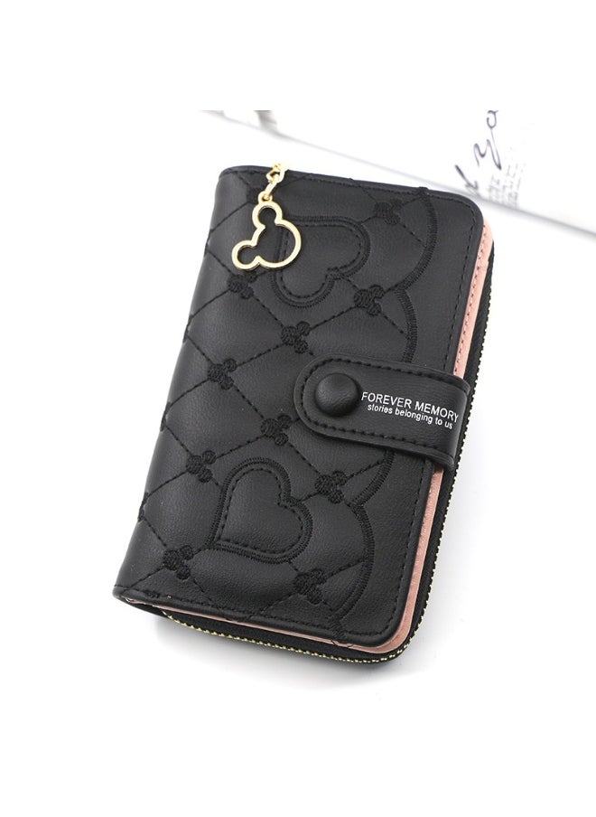 Women's Purse Fashion Women's Mid-length Zipper Buckle Purse Clutch Purse Coin Purse