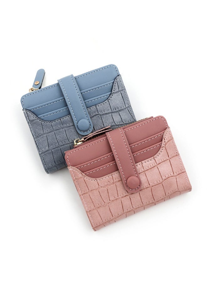 Women's Purse Fashion Simple Small Fresh Women's Short Purse Multi-card Coin Purse Clutch Bag