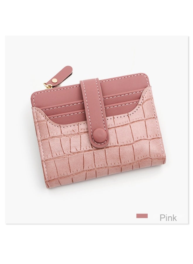 Women's Purse Fashion Simple Small Fresh Women's Short Purse Multi-card Coin Purse Clutch Bag