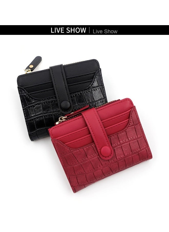 Women's Purse Fashion Simple Small Fresh Women's Short Purse Multi-card Coin Purse Clutch Bag