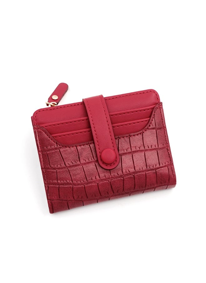 Women's Purse Fashion Simple Small Fresh Women's Short Purse Multi-card Coin Purse Clutch Bag