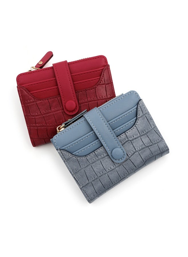 Women's Purse Fashion Simple Small Fresh Women's Short Purse Multi-card Coin Purse Clutch Bag