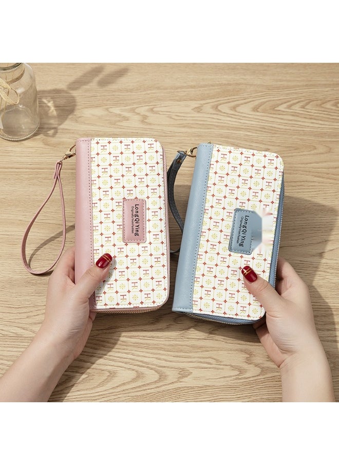 Women's Long All-in-one Double Zipper Student Letter Large Capacity Coin Purse