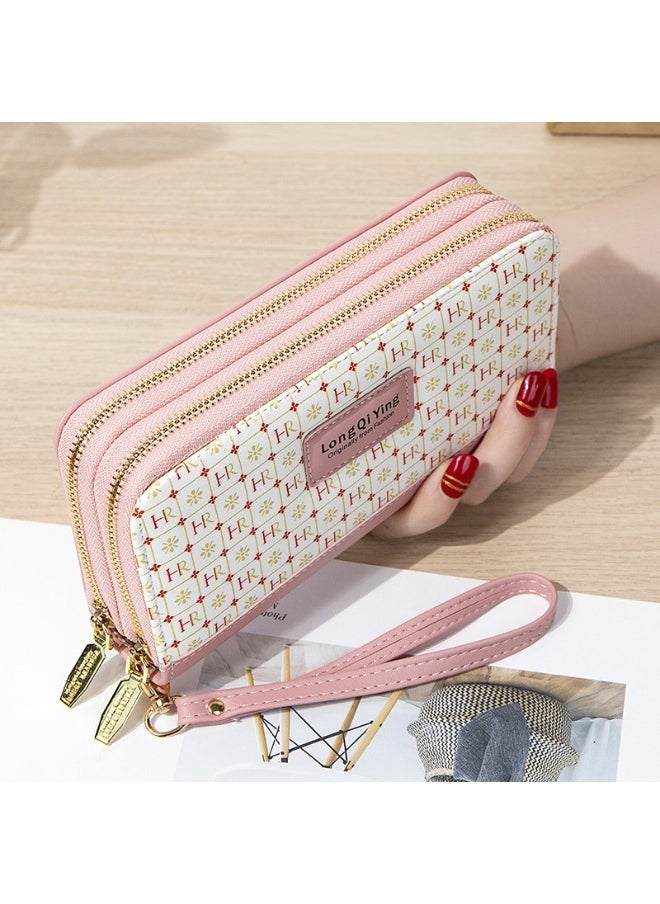 Women's Long All-in-one Double Zipper Student Letter Large Capacity Coin Purse