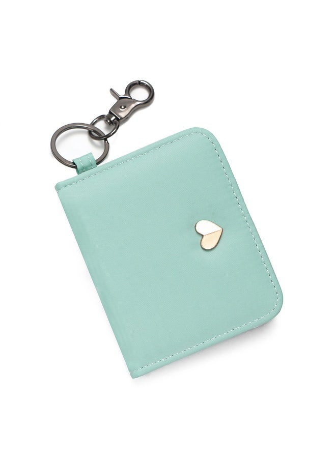 Cute Girl Card Bag Portable Candy Color Compact Certificate Bag Multi-card Card Bag Key Chain