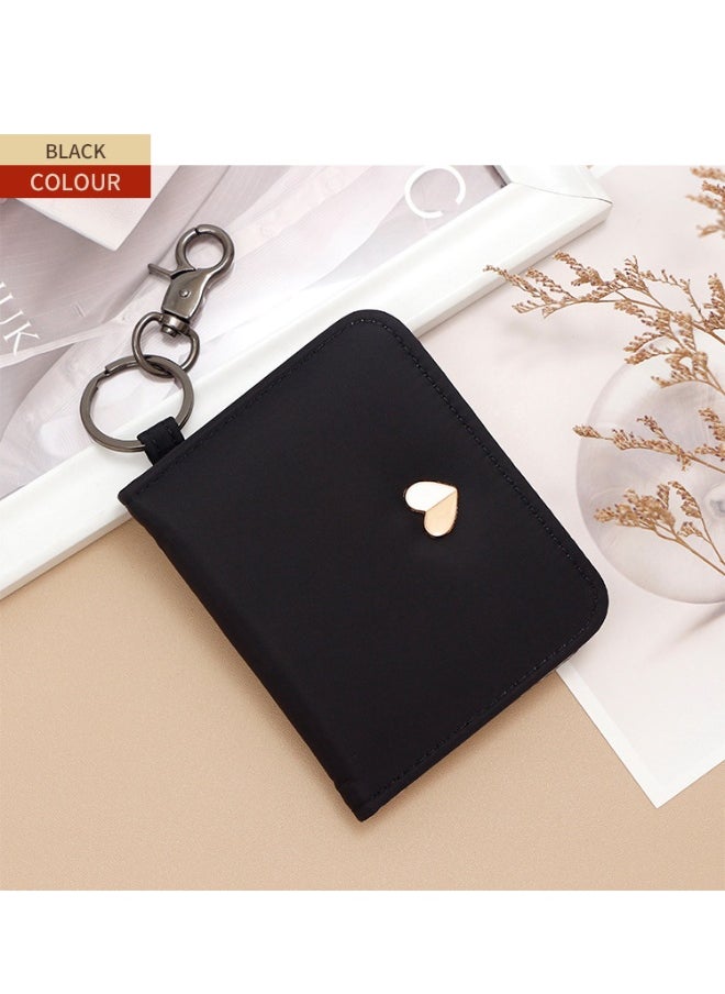 Cute Girl Card Bag Portable Candy Color Compact Certificate Bag Multi-card Card Bag Key Chain