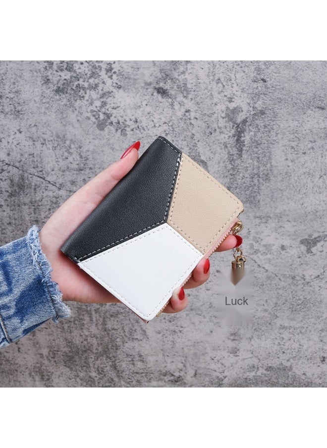 Ladies Purse Wallet PU Leather Mini Women Wallet Card Holder Organiser Wallet Wristlet Clutch Wallet with Zipper Pocket Coin Purse Phone Wallet with Tassel and Pendant