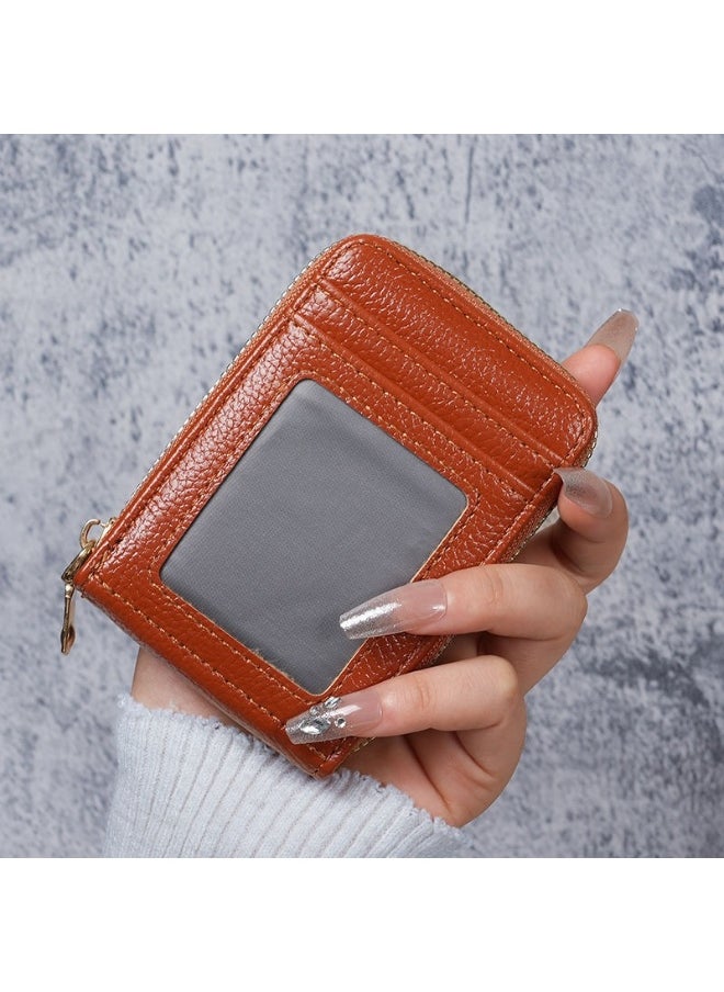Multi-salad Chain Credit Card Bag 12 Card Slots Anti-theft Wallet Women's Small Card Holder Purse Wallet