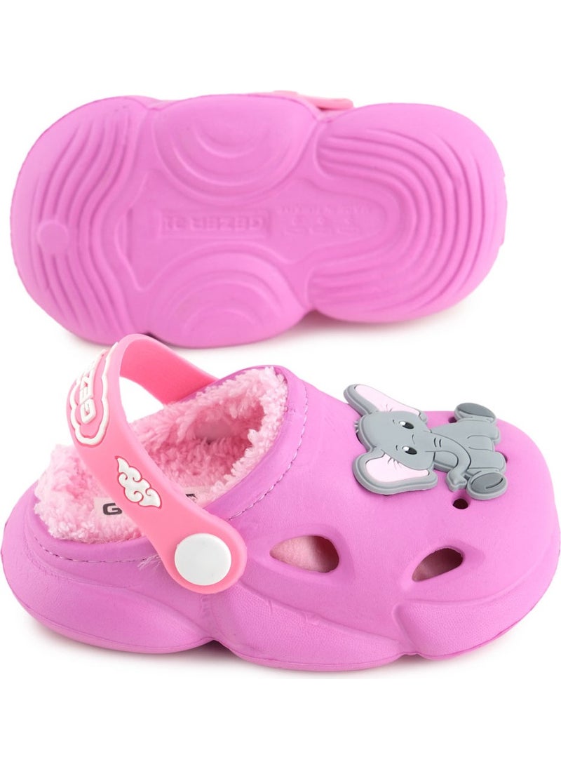 Girls Winter Eva Plush Home Garden Nursery Slippers Sandals