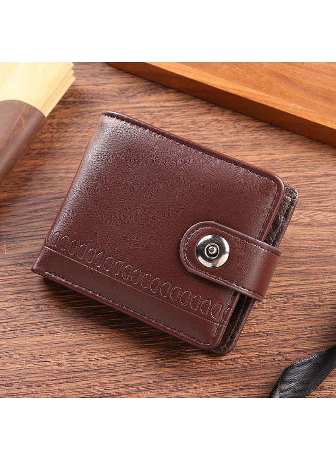 Horizontal Wallet Male PU Business Fashion Multi-card Large Capacity Multi-function Card Holder Vintage Large Banknote Clip