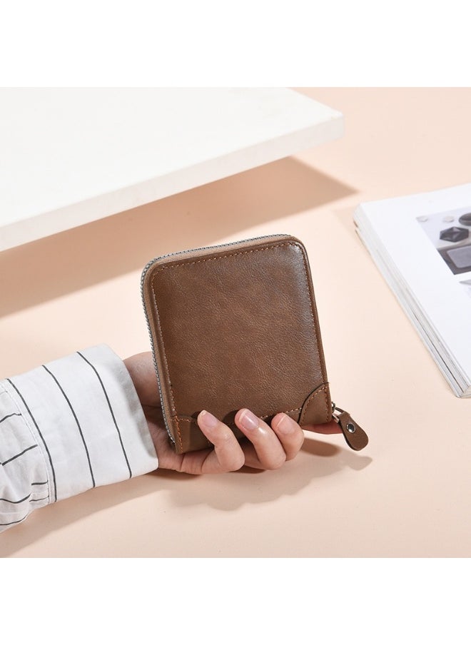 European and American Business Men's Short Wallet Multi-functional Classic Fashion Trend Clip Multi-card Coin Wallet