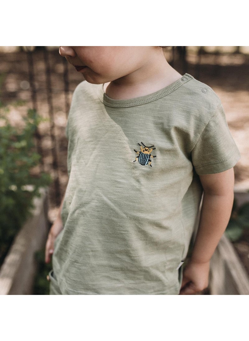 Little Friends Embroidered T-shirt