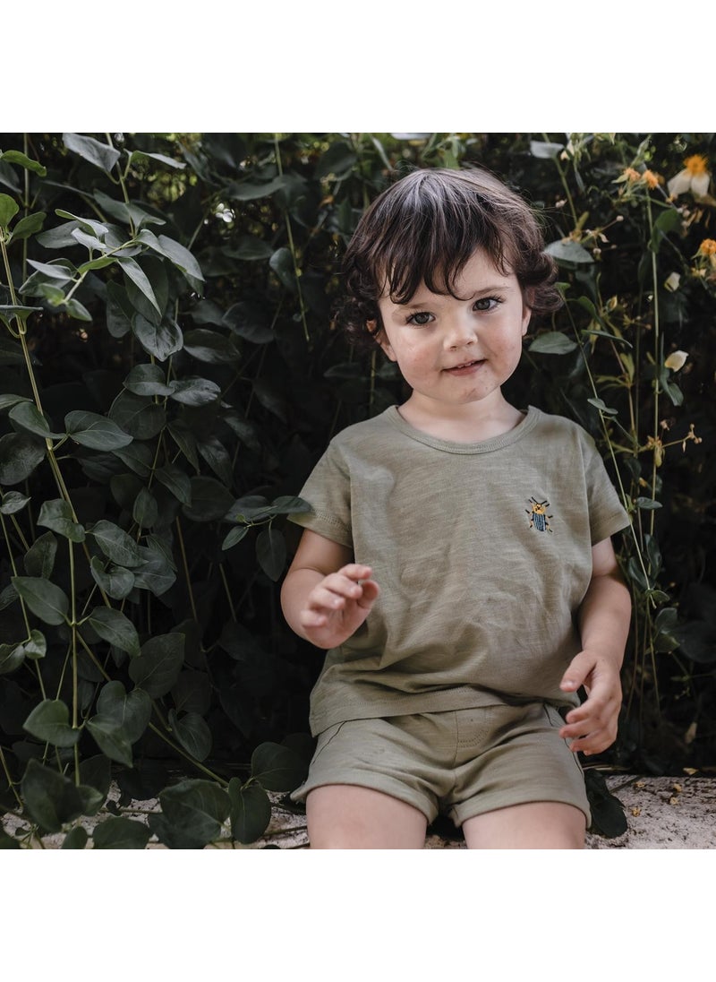 Little Friends Embroidered T-shirt