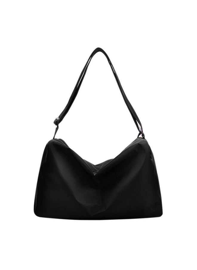 Women Men Gym Exercise Dry Wet Separation Handbag Training Workout Shoulder Bag (Black)